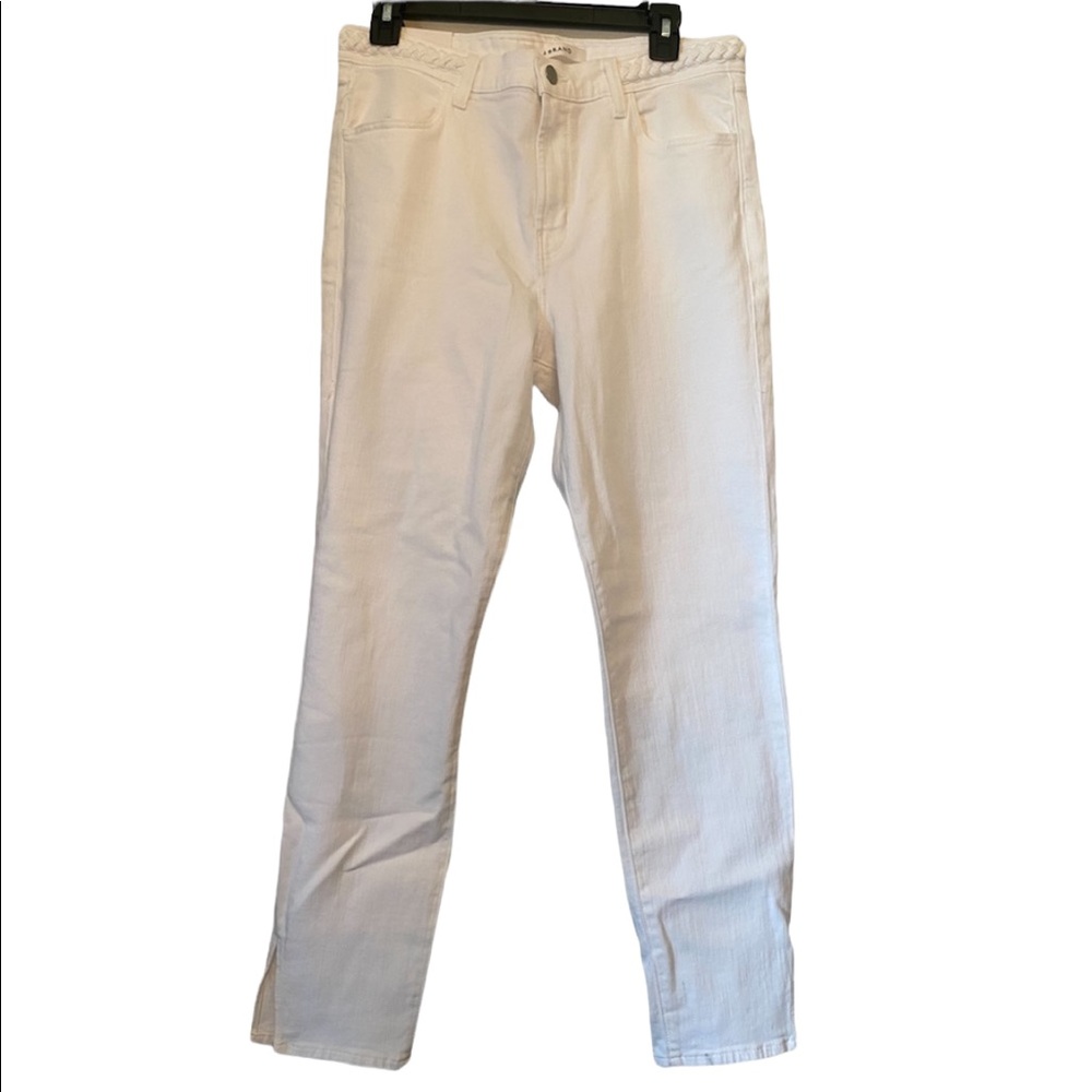 J Brand Alana High-Rise Crop Skinny White Jeans
